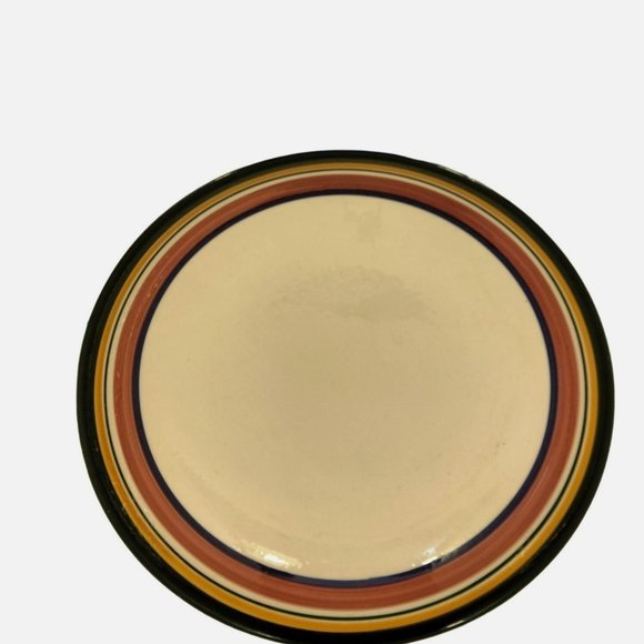 Tre Ci Pasta Serving Bowl Italy Signed Large 13 inch Red Green Border - Picture 3 of 6